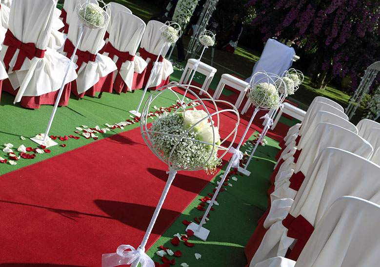 imagen boda civil en jardín - Restaurante Manolo